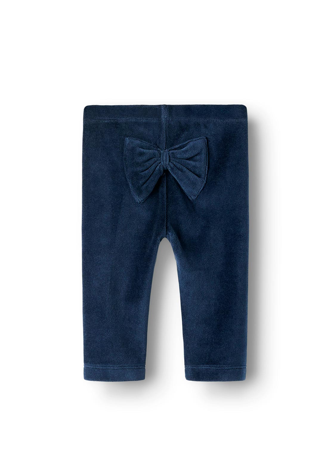 Name It Baby Girl Roxy Velour Bow Legging, Navy