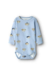 Name It Baby Boy Ricki Long Sleeve Body, Blue
