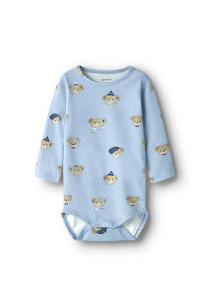 Name It Baby Boy Ricki Long Sleeve Body, Blue