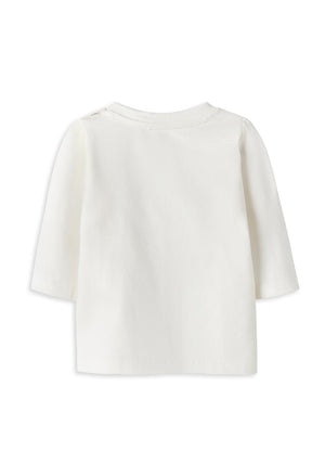 Name It Baby Boy Ronnow Long Sleeve Top, White