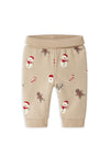 Name It Baby Boy Ruller Christmas Jogger, Beige