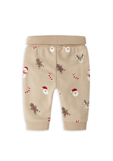 Name It Baby Boy Ruller Christmas Jogger, Beige