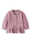 Name It Baby Girl Naena Long Sleeve Peplum Cardigan, Pink