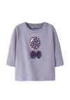 Name It Baby Girl Nivas Balloon Long Sleeve Top, Purple