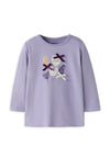Name It Baby Girl Naime Balloon Long Sleeve Top, Lilac
