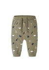 Name It Baby Boy Vroels Dino Print Pant, Green