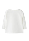 Name It Baby Girl Naime Balloon Long Sleeve Top, Cream