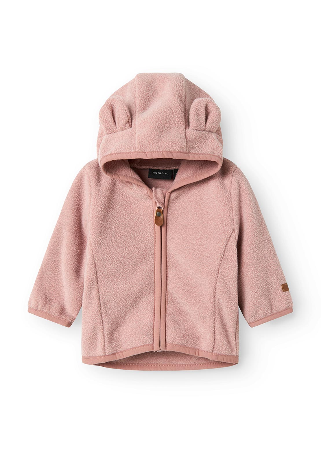 Name It Baby Girl Meeko Fleece Jacket, Pink
