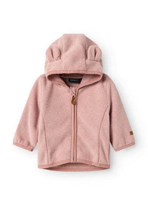 Name It Baby Girl Meeko Fleece Jacket, Pink