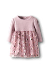 Name It Baby Girl Sally Long Sleeve Dress, Pink