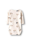 Name It Baby Boy Ricki Long Sleeve Body, Beige