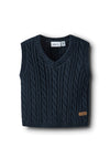 Name It Baby Boy Roman Knit Vest, Navy