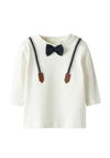 Name It Baby Boy Rufus Long Sleeve Top, Off White