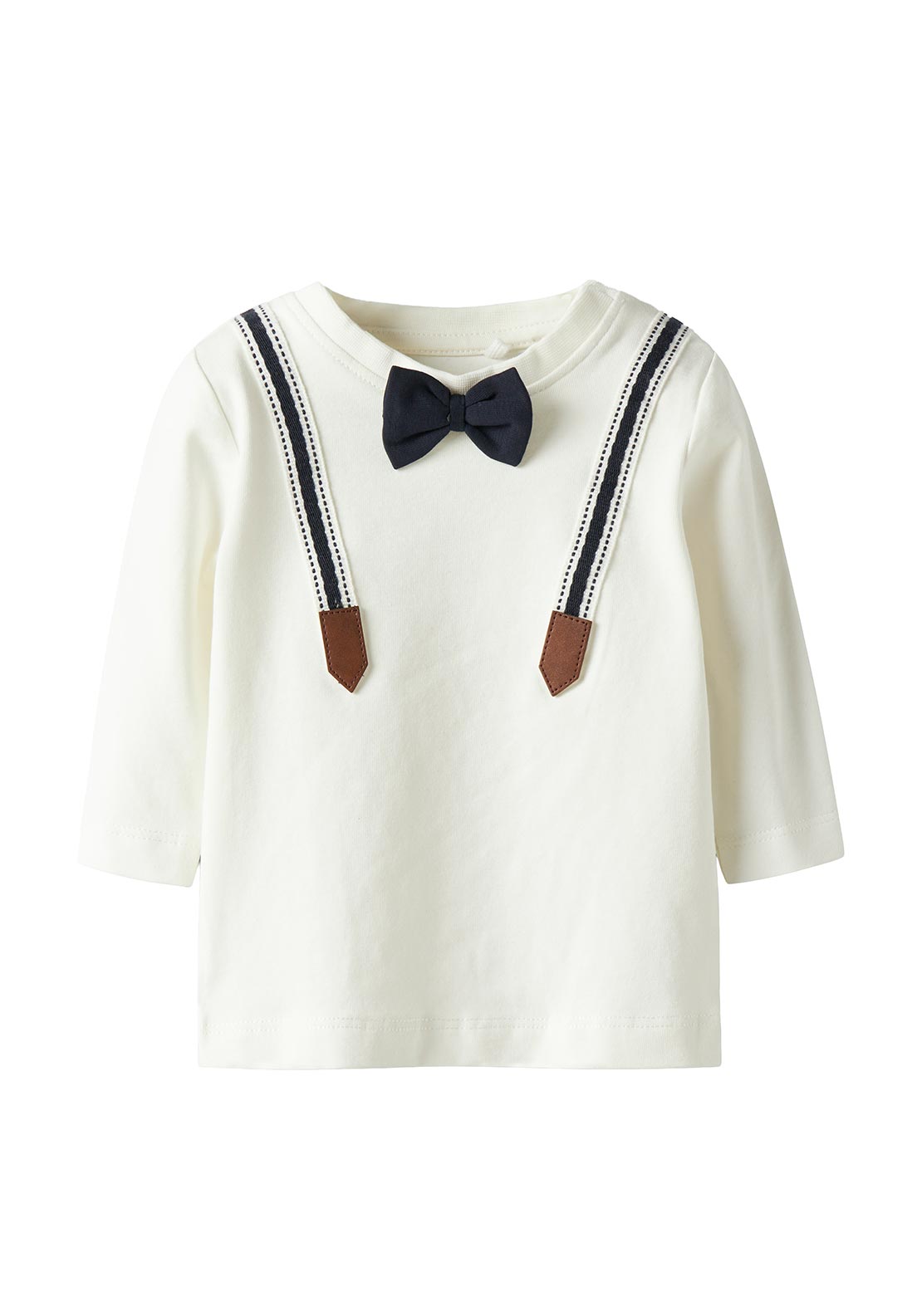 Name It Baby Boy Rufus Long Sleeve Top, Off White