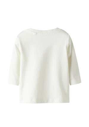 Name It Baby Boy Rufus Long Sleeve Top, Off White