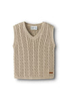 Name It Baby Boy Roman Knit Vest, Beige