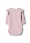 Name It Baby Girl Rindy Teddy Long Sleeve Bodysuit, Pink