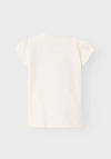 Name It Baby Girl Fossa Short Sleeve Tee, Jet Stream
