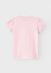 Name It Baby Girl Fossa Short Sleeve Tee, Parfait Pink