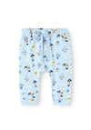 Name It Baby Boy Fobus Ahoy Print Pant, Chambray Blue