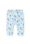 Name It Baby Boy Fobus Ahoy Print Pant, Chambray Blue