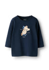 Name It Baby Boy Benedict Long Sleeve Top, Navy