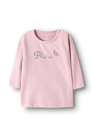 Name It Baby Girl Bussa Long Sleeve Top, Pink