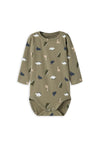 Name It Baby Boy Vroels Dino Long Sleeve Bodysuit, Green