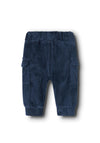 Name It Baby Boy Ronny Velour Pant, Navy