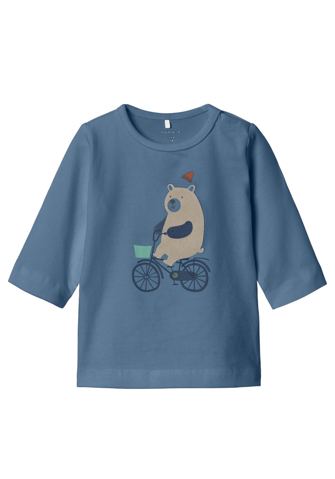 Name It Baby Boy Lidus Long Sleeve Top, Coronet Blue