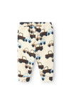 Name It Baby Boy Sacar Car Print Jogger, Summer Sand