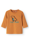 Name It Baby Boy Vacion Long Sleeve Top, Almond