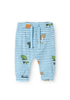 Name It Baby Boy Vroels Print Trouser, Dusk Blue