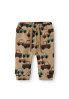 Name It Baby Boy Sacar Car Print Jogger, Weathered Teak