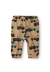 Name It Baby Boy Sacar Car Print Jogger, Weathered Teak