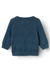 Name It Baby Boy Losso Long Sleeve Knit Cardigan, Dark Denim