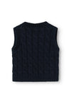 Name It Baby Boy Remon Knit Vest, Dark Sapphire