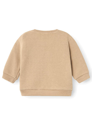 Name It Baby Boy Salt Long Sleeve Sweater, Weathered Teak