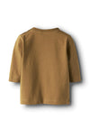 Name It Baby Boy Shout Long Sleeve Top, Brown
