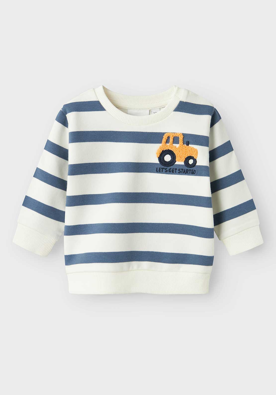 Name It Baby Boy Bevo Long Sleeve Sweater, China Blue
