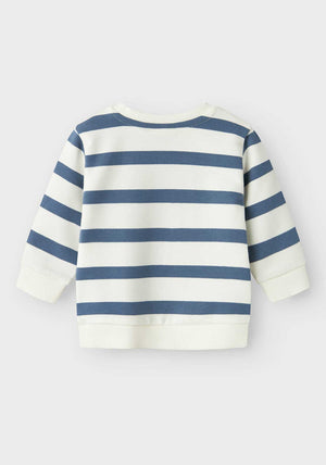 Name It Baby Boy Bevo Long Sleeve Sweater, China Blue