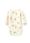 Name It Baby Boy Dinos Long Sleeve Bodysuit, Peyote Melange