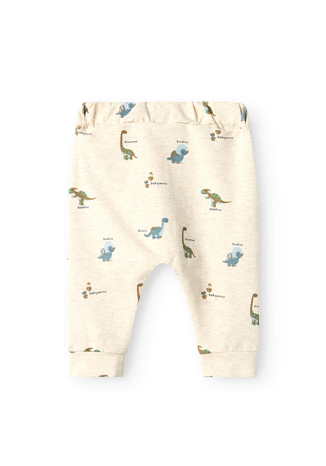 Name It Baby Boy Dinos Print Pant, Peyote Melange