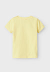 Name It Baby Boy Happy Short Sleeve Tee, Lemon Meringue