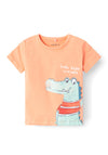 Name It Baby Boy Juman Short Sleeve Tee, Papaya Punch
