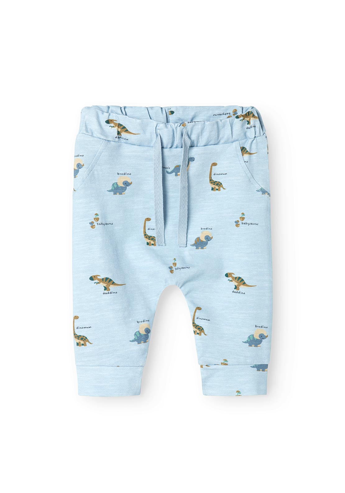 Name It Baby Boy Dinos Print Pant, Celestial Blue