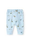 Name It Baby Boy Dinos Print Pant, Celestial Blue