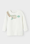 Name It Baby Boy Dalton Long Sleeve Top, Cloud Dancer