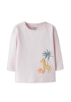 Name It Baby Girl Fhia Long Sleeve Top, Pink