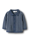 Name It Baby Boy Floppi Long Sleeve Cardigan, Blue